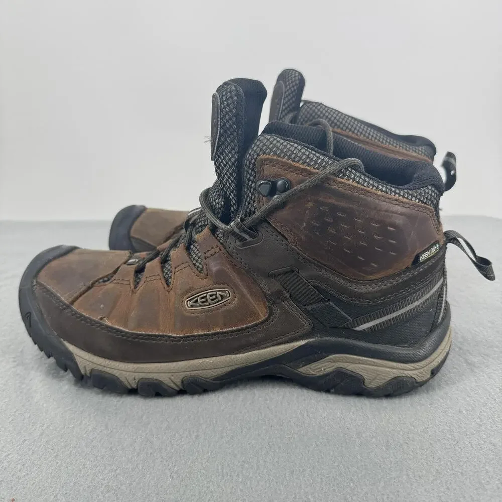 KEEN Targhee III Mid Waterproof Hiking Boots Mens 9.5 Brown 1023030